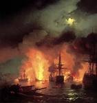 1770 | 07 | ЛИПЕНЬ | 07 липня 1770 року. Чесменський бій. Російська ескадра під командуванням адмірала Г. А. СПИРИДОВА й