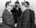 1973 | 10 | ЖОВТЕНЬ | 21 жовтня 1973 року.  Генрі Кіссінджер і Леонід Брежнєв на зустрічі в Москві обговорюють план припинення бойових