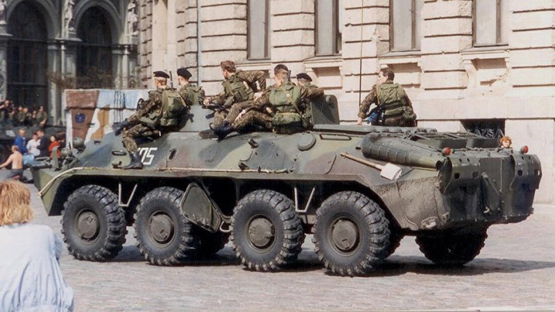 20 січня 1991 року. Загін ризького Омона відмовився визнавати незалежність Латвії і атакував латвійське МВС
